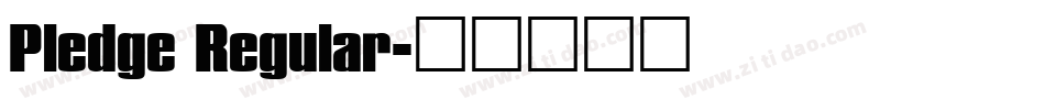 Pledge Regular字体转换